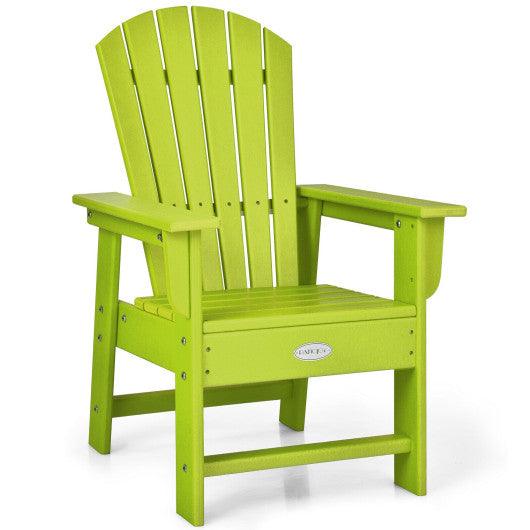 Patio Kids' Adirondack Chair with Ergonomic Backrest-Green at Set Shop and Smile
