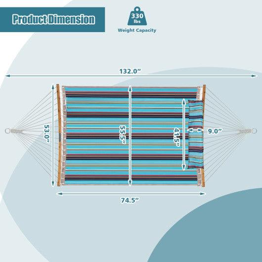 Outdoor Hammock with Detachable Pillow-Blue at Set Shop and Smile