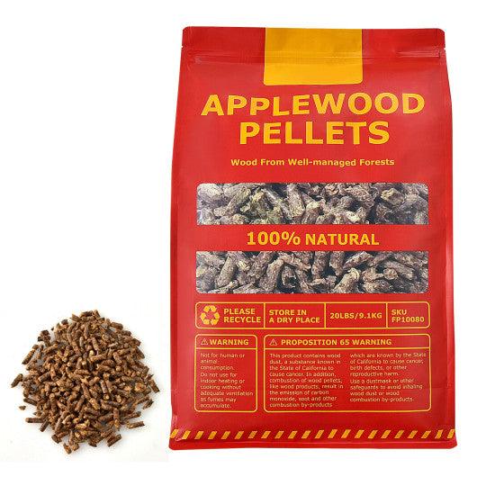 20 Pounds Apple Wood Pellets 100% All-Natural for Pellet Grills at Set Shop and Smile