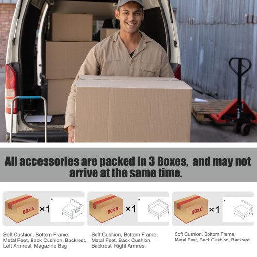 1/2/3/4-Seat Convertible Sectional Sofa with Reversible Ottoman-3-Seat at Set Shop and Smile