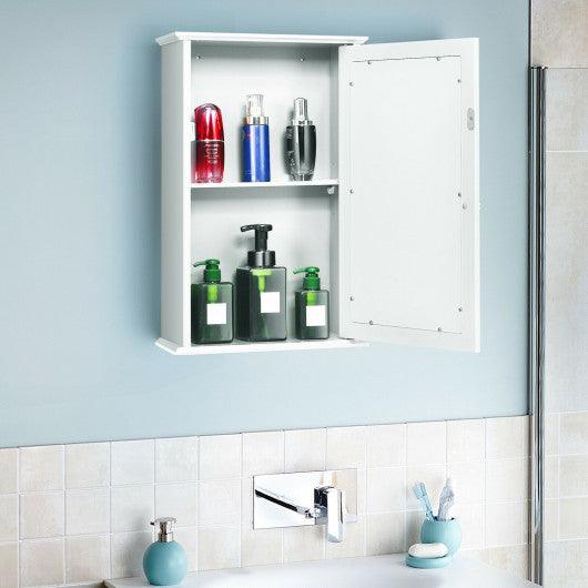 Bathroom Wall Cabinet with Single Mirror Door at Set Shop and Smile