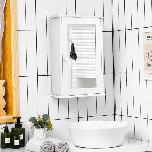 Bathroom Wall Cabinet with Single Mirror Door at Set Shop and Smile