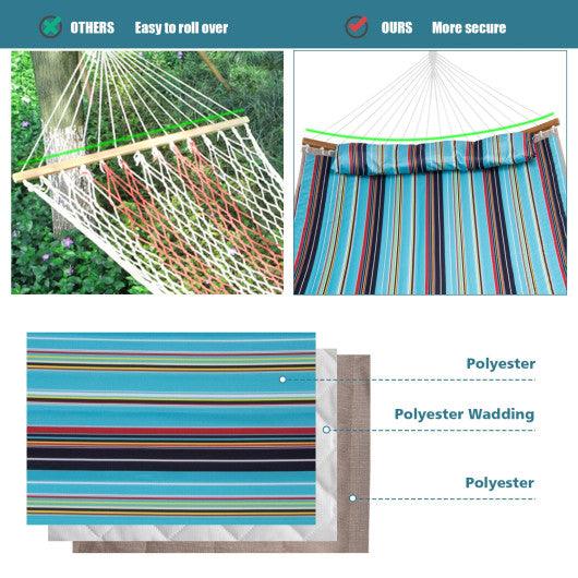 Outdoor Hammock with Detachable Pillow-Blue at Set Shop and Smile