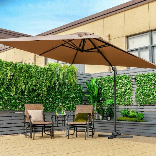 9' Half Round Patio Umbrella Sunshade without Weight Base at Set Shop and Smile