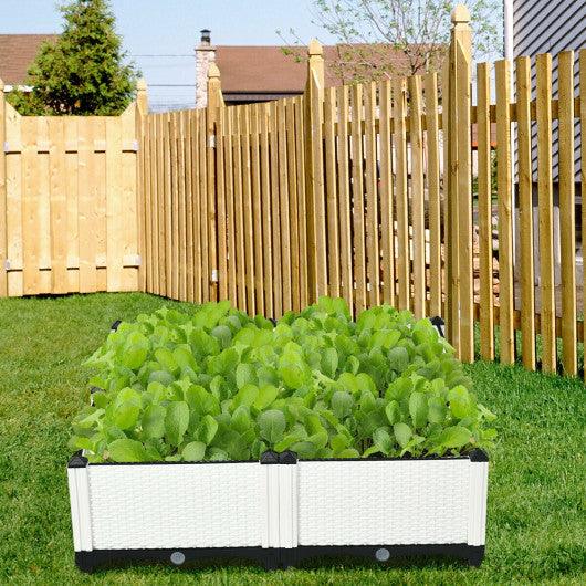 Set of 4 Elevated Flower Vegetable Herb Grow Planter Box at Set Shop and Smile