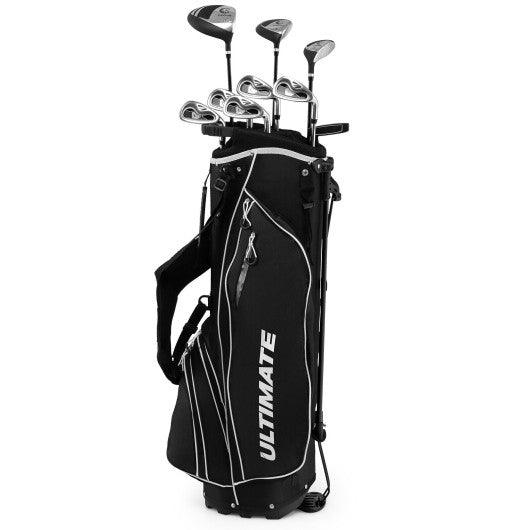 Men’s Profile Complete Golf Club Package Set Includes 10 Pieces-Black at Set Shop and Smile