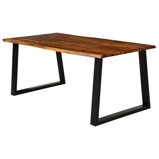 Rectangular Acacia Wood Dining Table at Set Shop and Smile