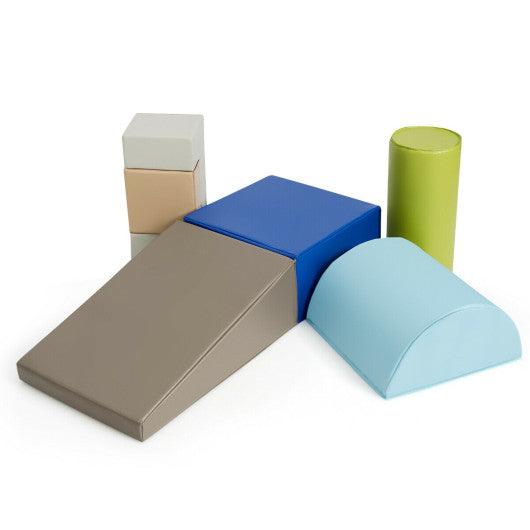 6 Piece Climb Crawl Play Set Indoor Baby Toddler-Gray at Set Shop and Smile