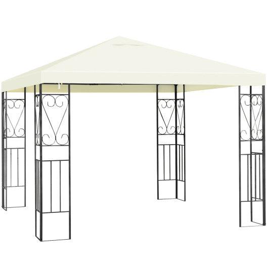10 x 10 Feet Patio Gazebo Canopy Tent Garden Shelter at Set Shop and Smile