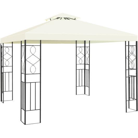 2 Tiers 10 x 10 Feet Patio Gazebo Canopy Tent at Set Shop and Smile