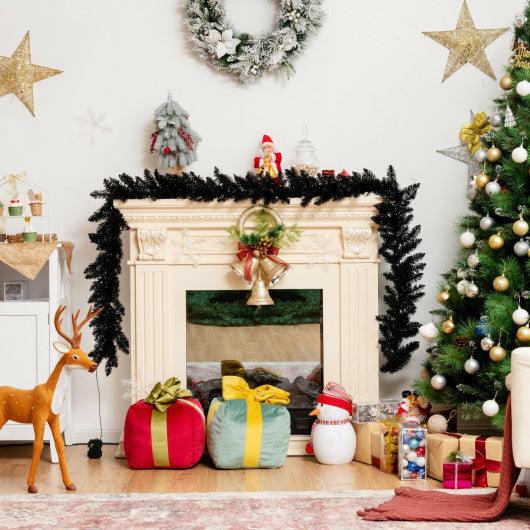 9 Feet Pre-lit Christmas Halloween Garland with 50 Purple LED Lights at Set Shop and Smile