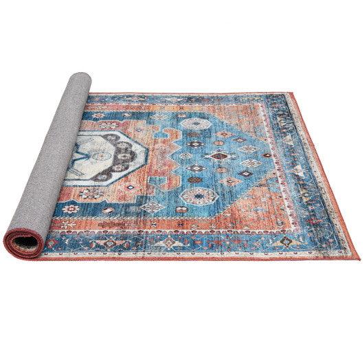 5 x 7 Inch Non-Shedding Distressed Vintage Indoor Area Rug at Set Shop and Smile