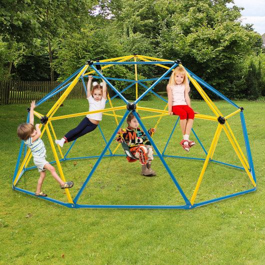 10 Feet Dome Climber with Swing and 800 Lbs Load Capacity-Multicolor at Set Shop and Smile