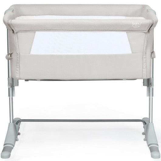 Travel Portable Baby Bed Side Sleeper Bassinet Crib with Carrying Bag-Beige at Set Shop and Smile