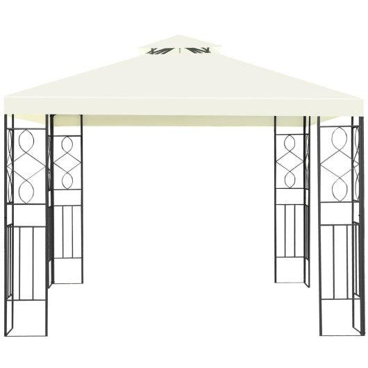 2 Tiers 10 x 10 Feet Patio Gazebo Canopy Tent at Set Shop and Smile