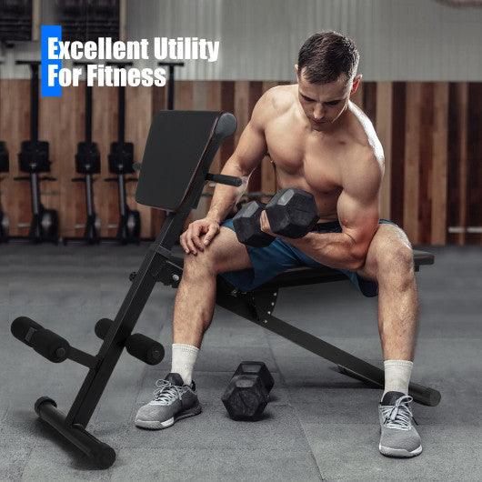 Multi-Functional Adjustable Full Body Exercise Weight Bench at Set Shop and Smile