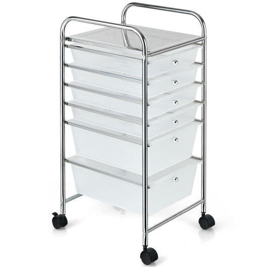 10 Drawer Rolling Storage Cart Organizer-Clear at Set Shop and Smile