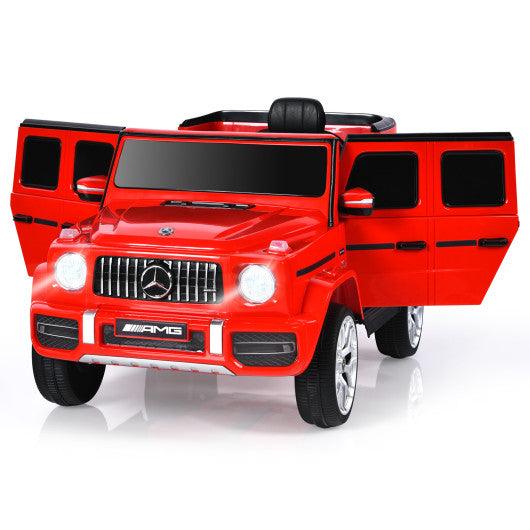 12V Mercedes-Benz G63 Licensed Kids Ride On Car with Remote Control-Red at Set Shop and Smile