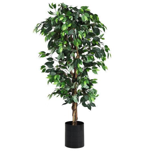 6 Feet Artificial Ficus Silk Tree at Set Shop and Smile