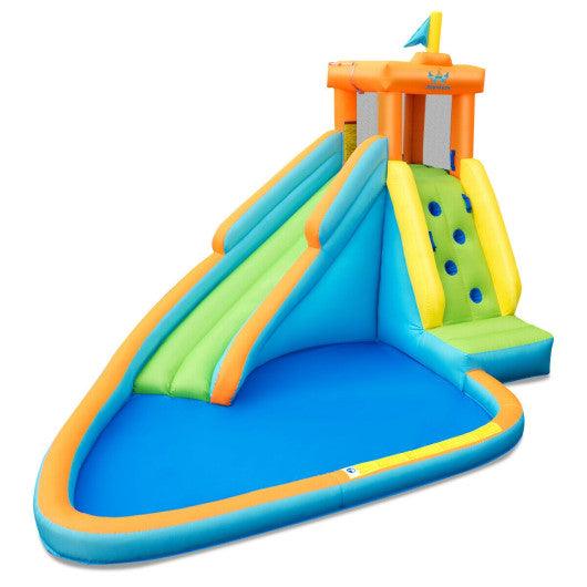 Inflatable Water Slide Kids Bounce House with Blower at Set Shop and Smile