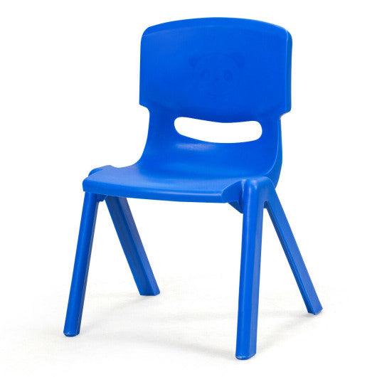 6-pack Kids Plastic Stackable Classroom Chairs-Blue at Set Shop and Smile