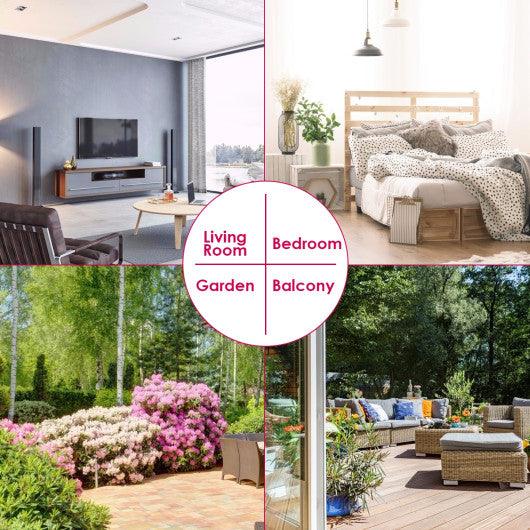 Hanging Cushioned Hammock Chair with Stand-Red at Set Shop and Smile