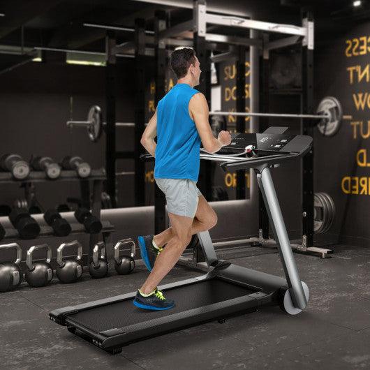 Italian Designed Folding Treadmill with Heart Rate Belt and Fatigue Button at Set Shop and Smile