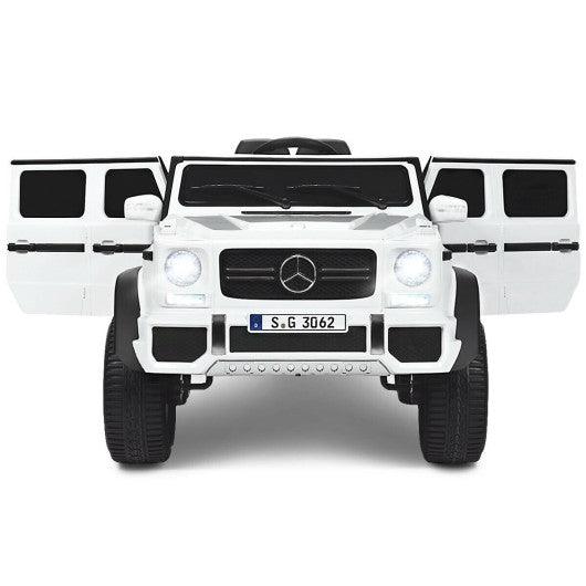 12V Licensed Mercedes-Benz Kids Ride On Car-White at Set Shop and Smile