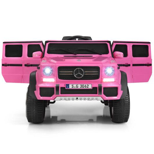 12V Licensed Mercedes-Benz Kids Ride On Car-Pink at Set Shop and Smile