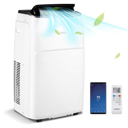 13000 BTU Portable 4-in-1 Air Conditioner with App and Voice Control-White at Set Shop and Smile