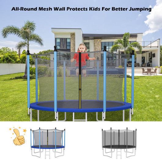 15/16 Feet Trampoline Replacement Safety Net with Adjustable Straps-15 ft at Set Shop and Smile