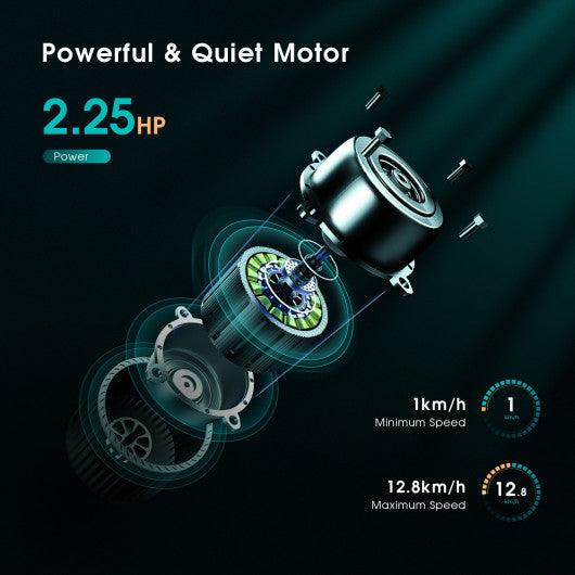 1.0 HP Foldable Treadmill Electric Support Mobile Power at Set Shop and Smile