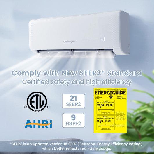 17000 BTU 21 SEER2 208-230V Ductless Mini Split Air Conditioner and Heater at Set Shop and Smile