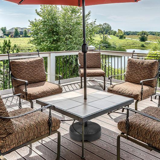 18 Inch Fillable Heavy-Duty Round Umbrella Base Stand at Set Shop and Smile