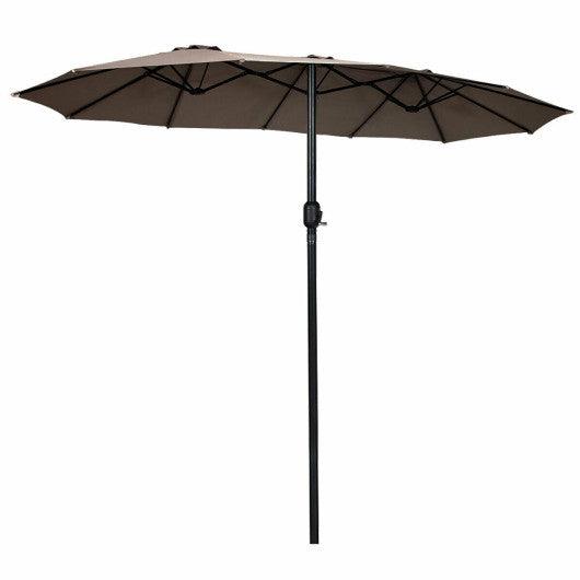 9' Half Round Patio Umbrella Sunshade without Weight Base at Set Shop and Smile