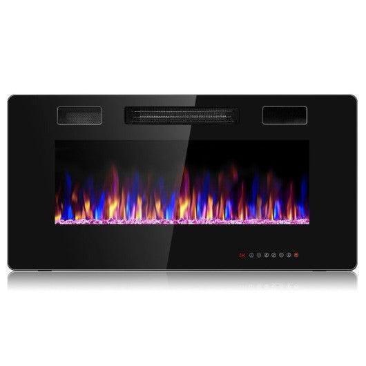 36 Inch Ultra Thin Wall Mounted Electric Fireplace at Set Shop and Smile