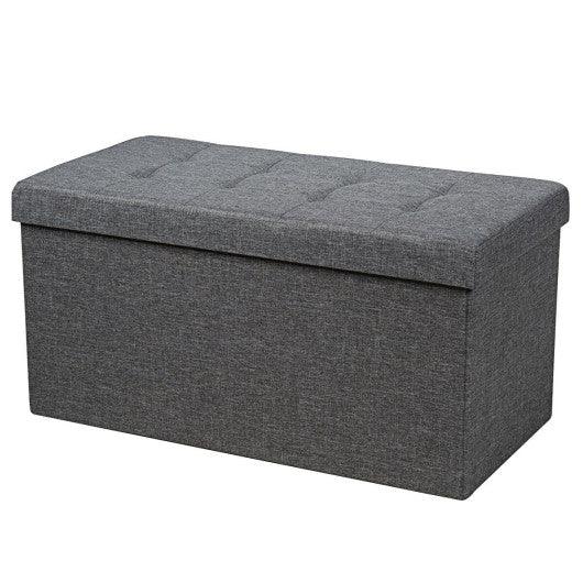 31.5 Inch Fabric Foldable Storage with Removable Storage Bin-Dark Gray at Set Shop and Smile
