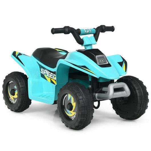6V Kids Electric ATV 4 Wheels Ride-On Toy -Blue at Set Shop and Smile