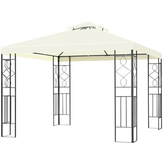 2 Tiers 10 x 10 Feet Patio Gazebo Canopy Tent at Set Shop and Smile