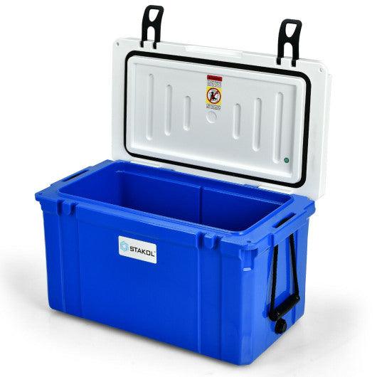58 Quart Leak-Proof Portable Cooler Ice Box for Camping-Blue at Set Shop and Smile