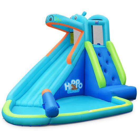 Inflatable Water Pool with Splash and Slide Without Blower at Set Shop and Smile