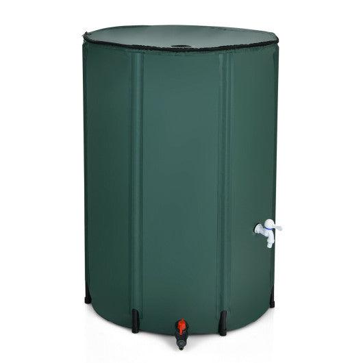 100 Gallon Portable Rain Barrel Water Collector Tank with Spigot Filter at Set Shop and Smile
