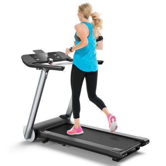 Italian Designed Folding Treadmill with Heart Rate Belt and Fatigue Button at Set Shop and Smile