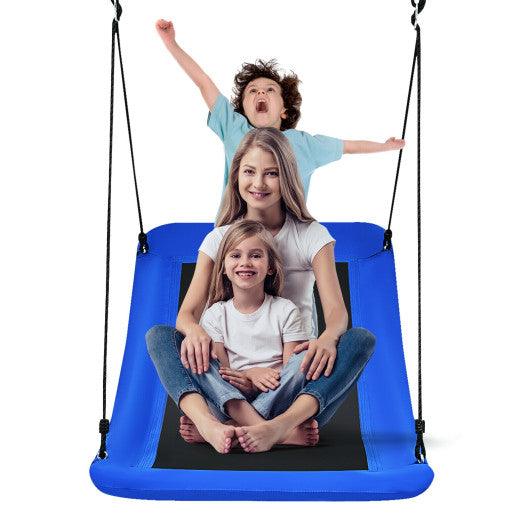 700lb Giant 60 Inch Platform Tree Swing for Kids and Adults-Blue at Set Shop and Smile