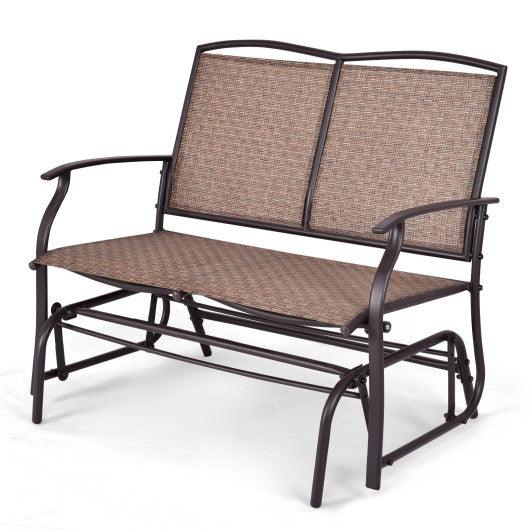 Iron Patio Rocking Chair for Outdoor Backyard and Lawn at Set Shop and Smile