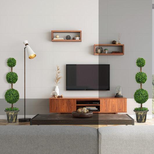 4 Feet Artificial Topiary Triple Ball Tree Plant at Set Shop and Smile
