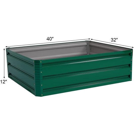 40 Inch x 32 Inch Patio Raised Garden Bed for Vegetable Flower Planting at Set Shop and Smile
