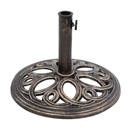 23 Pounds 17 3/4 Inch Round Umbrella Base Stand at Set Shop and Smile