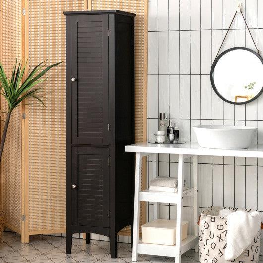Freestanding Bathroom Storage Cabinet for Kitchen and Living Room-Coffee at Set Shop and Smile