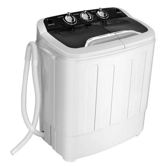 8 Lbs Compact Mini Twin Tub Washing Spiner Machine for Home and Apartment at Set Shop and Smile